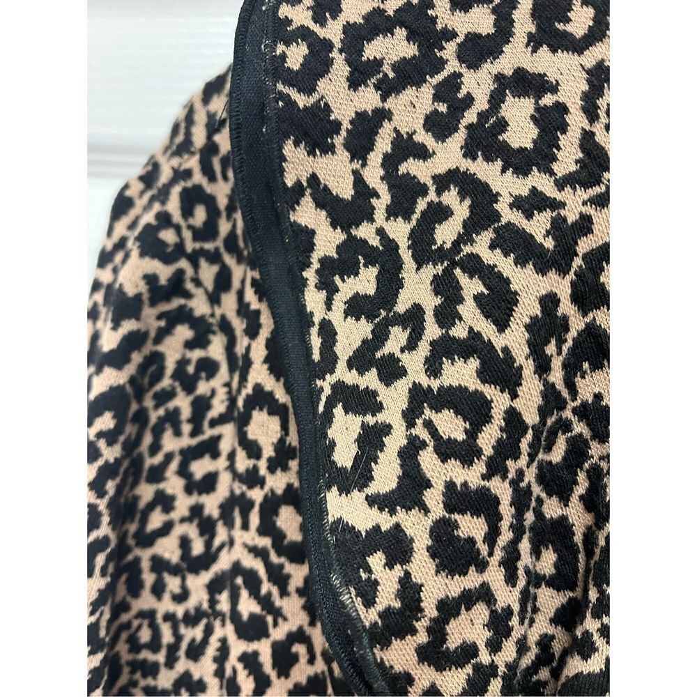 Preswick & Moore Leopard Ruffle Mob Wife Couture Peplum Jersey Jacket sz 3X EUC - Picture 5 of 7